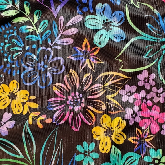 Wonder Nation Floral Swim Top size L (10-12) - Picture 2 of 9